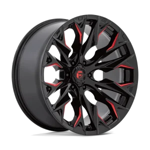 Fuel – D823 FLAME – Black – 22″x10″ -18mm – Summer Wheels – D82322008947